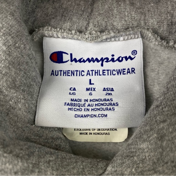 Vintage Champion Ohio State Gray Hoodie Men’s Size Large - Picture 4 of 10